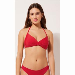 Calzedonia Haut de maillot triangle à rembourrage progressif avec croisement Indonesia Femme Rouge Taille XXL  6