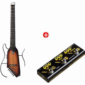Donner HUSHI Tragbare Reisegitarre Sunburst  JW Pedal jetzt 34899
