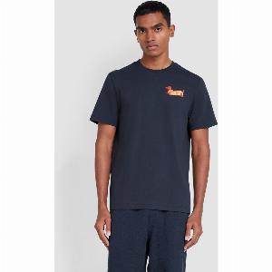 Devon Graphic TShirt In True Navy