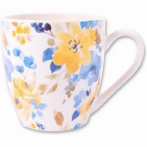 Blue  Yellow Floral Hugga Mug