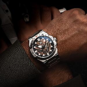 Mens RGMT Himars Skeleton Automatic Black Dial Watch