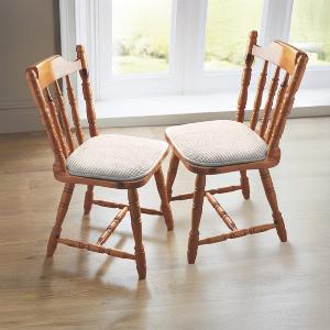 Sitzkissen mit rutschfester Unterseite weiß 2erSet Eldo