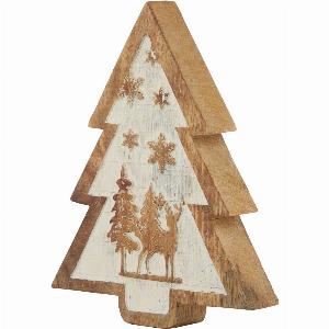 Wooden Snow Scene Tree Decoration Was 1799 Now 1299 Save 28