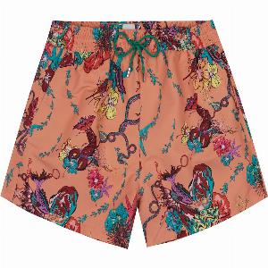 Enjoy 35 Discount on Paul Smith Kraken Orange Swim Shorts