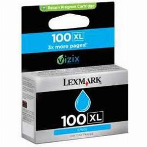 Lexmark 100XL 14N1069E  Cyan  Cartouche dencre  Grande capacité