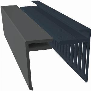 Weatherboard Cladding Top Edge Closer Trim  25mm x 3mtr Anthracite Grey
