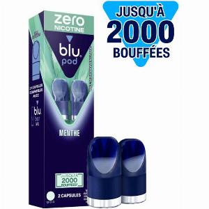 Économisez 20 sur le lot de 2 capsules de eliquide menthe Blu Bar