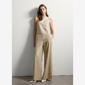 30 Rabatt auf crèmefarbenes ärmelloses DamenTop von Stefanel