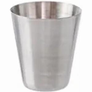 100 Promotional Mini 1 oz Stainless Steel Shot Glass  Brushed