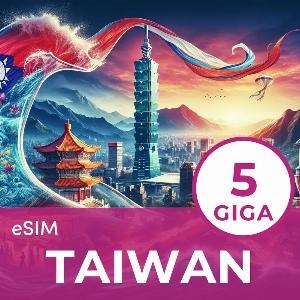 eSim Taiwan 5GB per 15 giorni ora a 9 risparmia 1 rispetto a 910