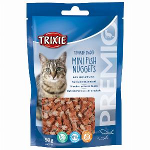 Pachet economic 3x50g Trixie PREMIO Trainer Snack Mini Fish Nuggets snacksuri pentru pisici
