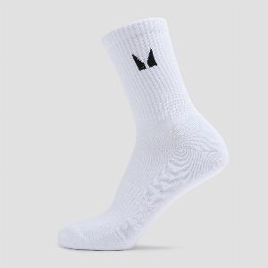 MP Unisex Crew Socks 3 Pack  White  UK 1214
