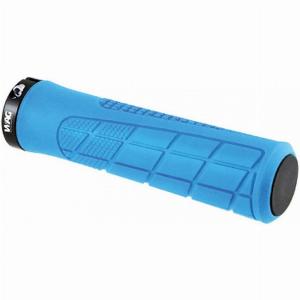 Manopole MTB Pro 135mm Azzurre Lock Ring Coppia Comfort Controllo
