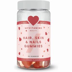 Caramelle Gommose per Capelli Pelle e Unghie  Cuore a Due Strati  60 Gummies  Ciliegia ora a 9