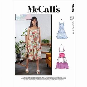 Réduction de 14 sur le patron de robe McCalls 8193A5