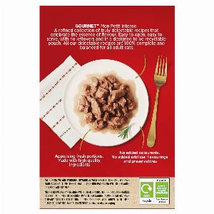 GOURMET Mon Petit Intense Fish Variety with Tuna Salmon  Trout Adult Wet Cat Food 6x50g