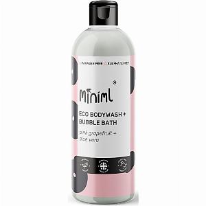 Miniml Gel Douche  Bain Moussant Pamplemousse Rose  Aloe Vera