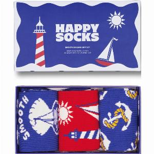 Blue 3Pack Smooth Sailing Socks Gift Set