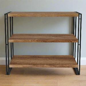 Enjoy 20 Discount on the Brooklyn 3Shelf Black and Brown Unit