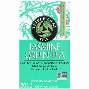 Triple Leaf Tea Jasmine Green Tea  20 Tea Bags 134 oz 38 g
