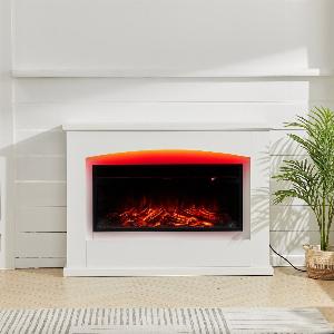 120cm W Electric Fireplace Mantel with 7 MultiColor Flames