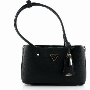 Guess Meridian Nieten Schultertasche schwarz