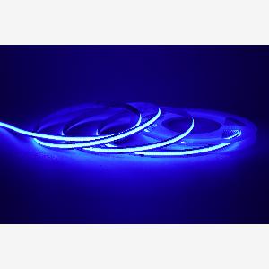 COB LED Streifen 24V 480 LEDsm 8 mm 10Wm Blau IP33 homogener Lichtstreifen