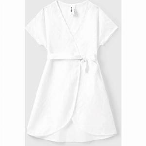 Mommy and Me Swimwear Pure White Tasseled Cover up Dress