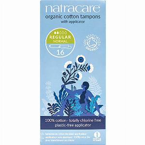 Natracare Tampons en Coton Bio avec Applicateur Regular 16pcs Regu