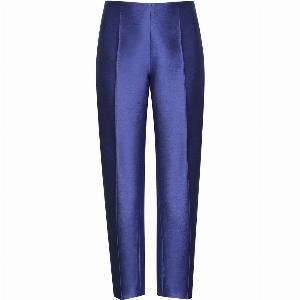Purple Silk Brocade NarrowLeg Trousers  Phoebe Now 499 Was 850