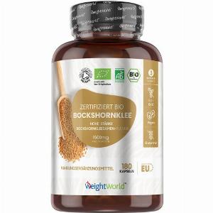 Bio Bockshornklee Kapseln 1500mg  180 Stück  100 Bio  Jetzt nur 1039
