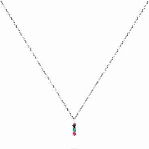 Sparen Sie 72 ESPRIT Kette COLOR BAR 89041481 aus 925er Silber mit Edelsteinen