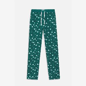 Get 23 Off Enorsia Womens Green Snow Heart Pyjamas Size UK 12