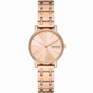 Skagen Signatur Lille Rose Gold Bracelet Rose Gold Dial Womens Watch SKW3125