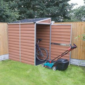Palram  Canopia Skylight Amber Plastic Shed Pent 4x6