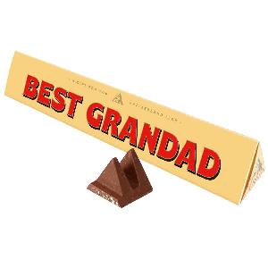 Toblerone Chocolate Bar for Grandad with Custom Sleeve