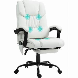 Vinsetto PU Office Chair with Massage Height Adjustable Now 12072