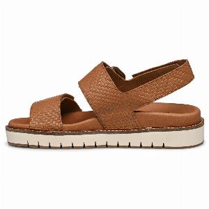 Mephisto Belona Leather Womens Hook and loop Sandals  UK 75  US 10 Women  EU 40  Brandy  SizeUS 10 Women