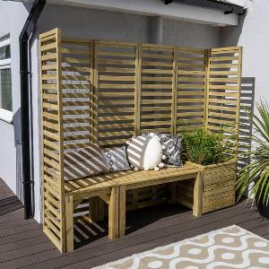 69 x 19 Forest Modular Wooden Garden Seating Set Number 2 206m x 053m
