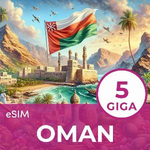 eSim Oman 5GB per 15 giorni ora a 1220 con sconto del 45