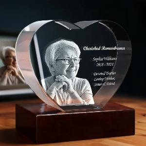 Enjoy 13 Discount on Medium 4K HD HeartShaped 3D Engraved Crystal