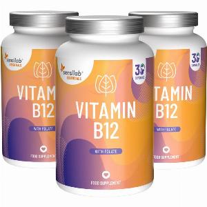 Vitamine B12 hautement dosée 1000mcg  Végétalien 90 gélules 3499