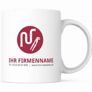 42  Rabatt auf keramische Tassen mit Icons und Personalisierung