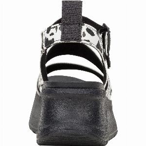 Heydude Delray Buckle Animal Sandali Da Donna in Sintetico NeroBianco