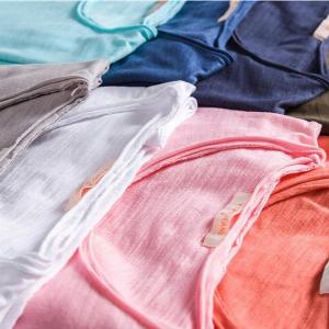 AIOPESON été 100 coton élasticité tshirt hommes décontracté doux Fitness chemise hommes tshirt hauts tshirts col en v à manches courtes tshirt hommes L