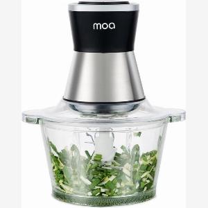 MOA Chopper XL  Lebensmittelzerkleinerer  2 Liter Glasschüssel  4 Klingen  FC360