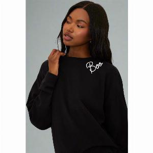 Enjoy 20 Discount on Beach Riot Devyn Boo Sweatshirt in Black Size M