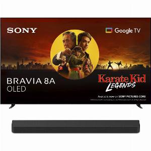 Sony k77xr8apu 77 inch bravia 8a 4k uhd hdr oled smart tv with bravia theatre bar 8 hta8000 soundbar bundle
