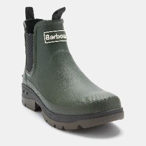 Barbour Mens Nimbus Rubber Chelsea Boots  Olive  UK 10