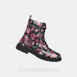 Sconto del 17% su scarpe GEOX Eclair per bambina in nero e rosa 8058192424595